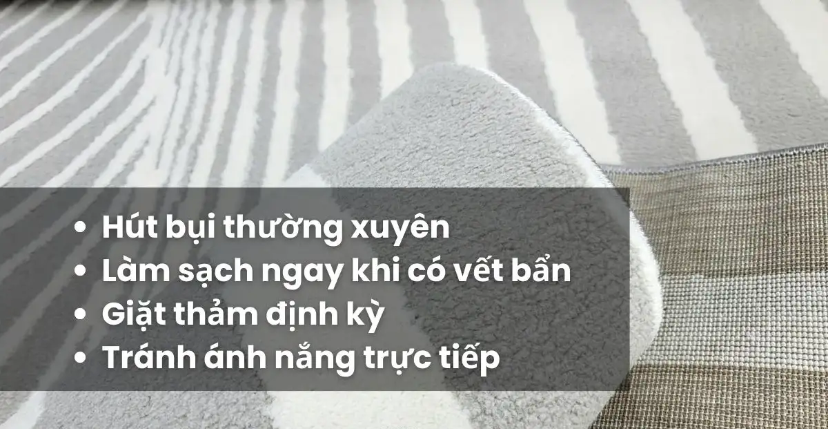 bao duong va ve sinh tham phong khach