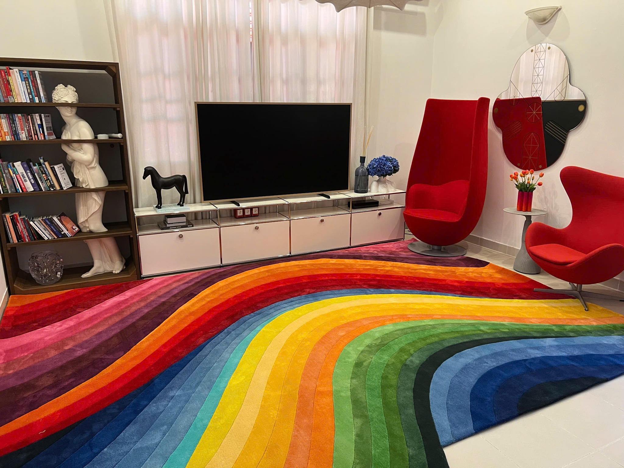 mau sac cua tham decor